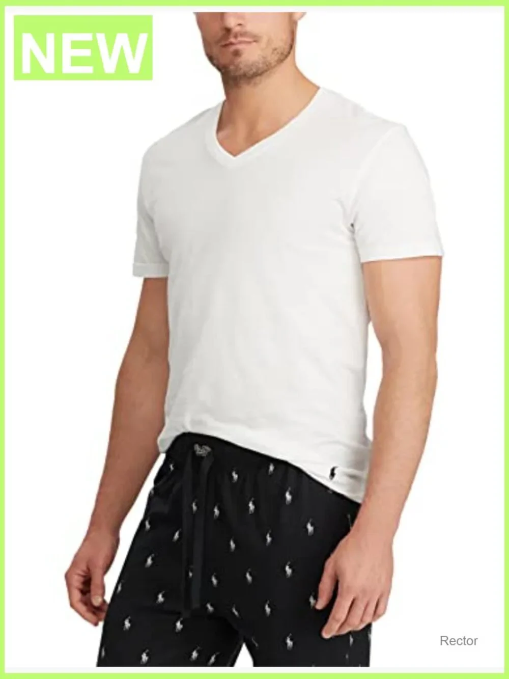 Men's Classic Fit Cotton V-Neck Tee 3-Pack